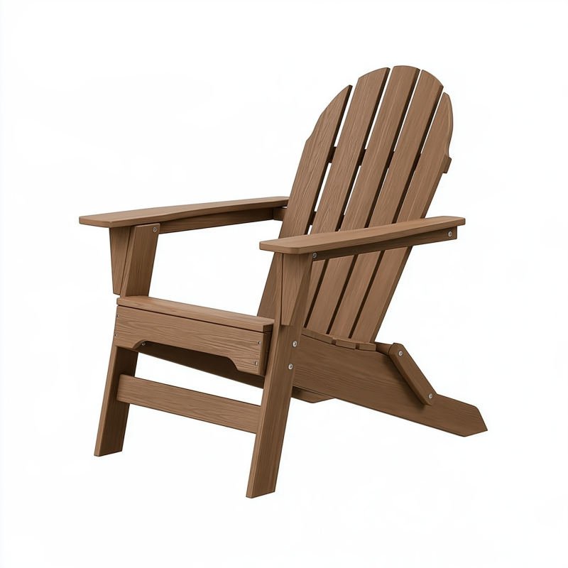 Fauteuil de jardin 88 x 76 x 98 cm en bois marron style Adirondack