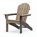 Fauteuil Adirondack 78 x 88 x 95 cm beige et noir en matériau composite pour jardin